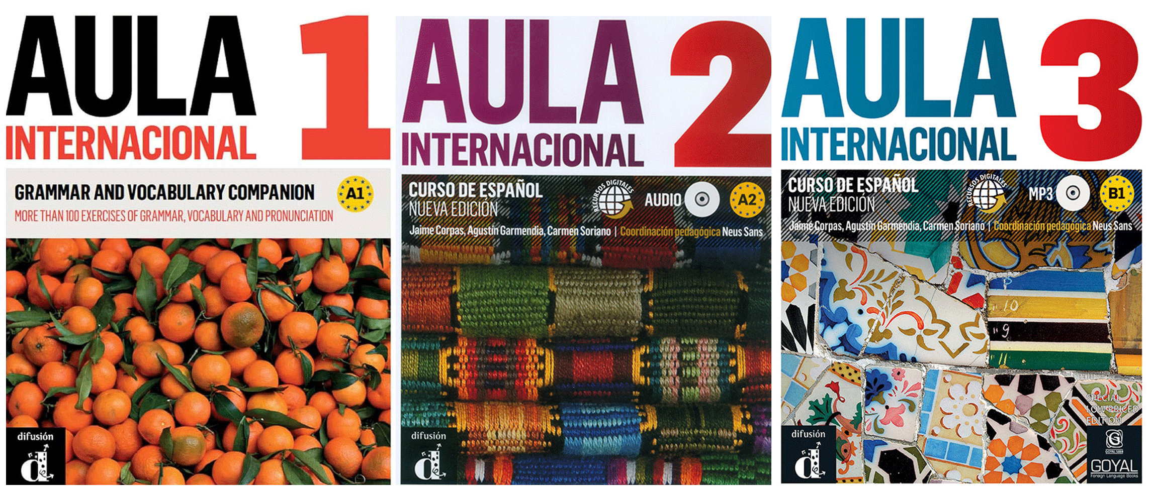 Aula1, Aula2, Aula3 Spanish language